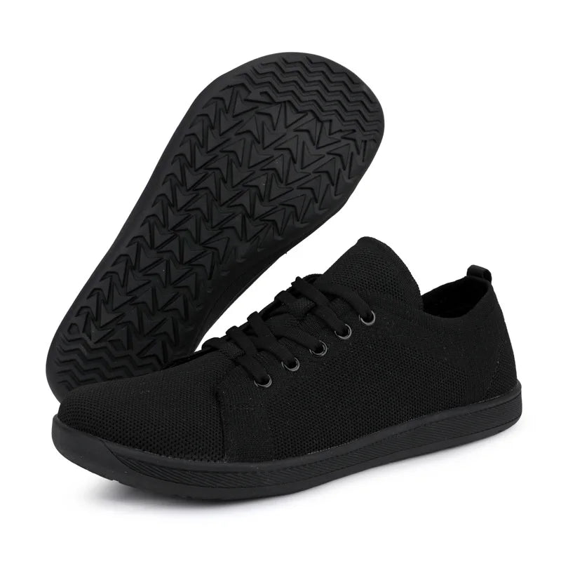 Unisex Wide Barefoot Shoes Wide Toe Cross Trainer Slip on Running Shoes Breathable Mesh Casual Sneakers for Outdoor Sports