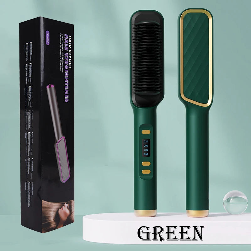 Hair Straightener Brush Electric Hot Comb Hair Straightener Hair Brushes Comb Hot Heating Comb Multifunction Hair Straightener