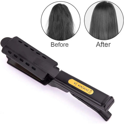 Hair Straightener Ceramic Tourmaline Ionic Flat Iron Hair Straightener Widen Panel For Women