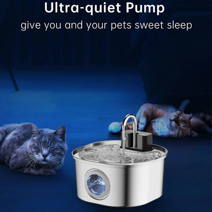 3.2L Wireless Charging Automatic Water Fountain  Intelligent Pet Water Dispenser With Filter Drinking Fountain For Cats Dogs