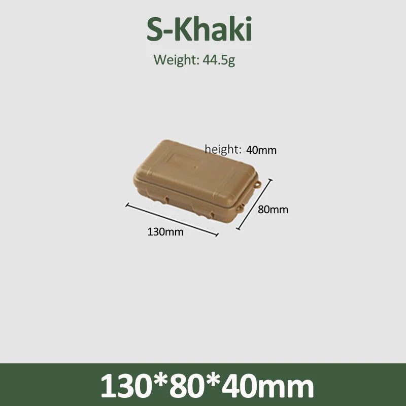 S/L/XL Size Outdoor Plastic Waterproof Sealed Survival Box Container Camping Outdoor Travel Storage Box Fishing Tackle Bag
