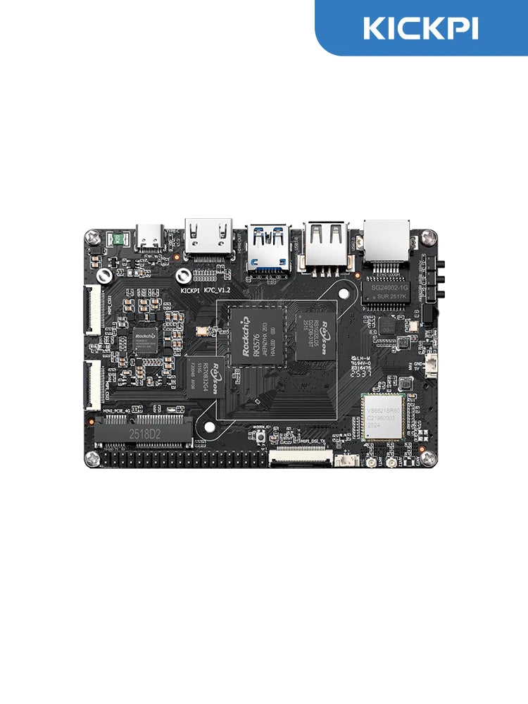 KICKPI K7C Single Board Computer,Rockchip RK3576 Development Board Android Debian Ubuntu OS for Internet of Things, Smart Home