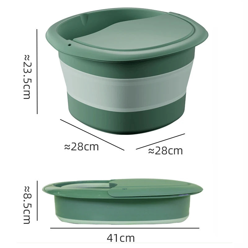 Foldable Easy to Store Portable Foot Bath Tub Foot Bath and Massage Comfortable Foot Soak a Must Have for Home and Travel