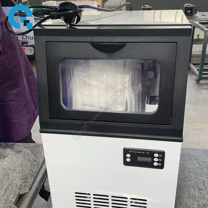 Ice Making Machine Commercial Fully Automatic Milk Tea Shop Large Small Integrated Ice Making Machine Block Ice Making Machine
