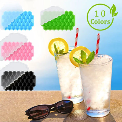 Ice Cube Maker Silicones Ice Mould Honeycomb Ice Cube Tray Magnum Silicone Mold Forms Food Grade Mold for Whiskey Cocktail