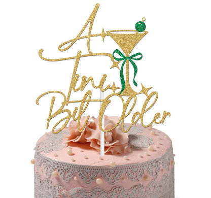 A Tini Bit Older Cake Topper, Espresso Martini Birthday Cake Topper, Tiny Birthday Party Decor, Espresso Martini Themed Birthday