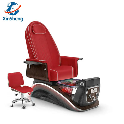 Beauty Salon Pedicure Chair with Electric Back Massage Foot Bath SPA Furniture