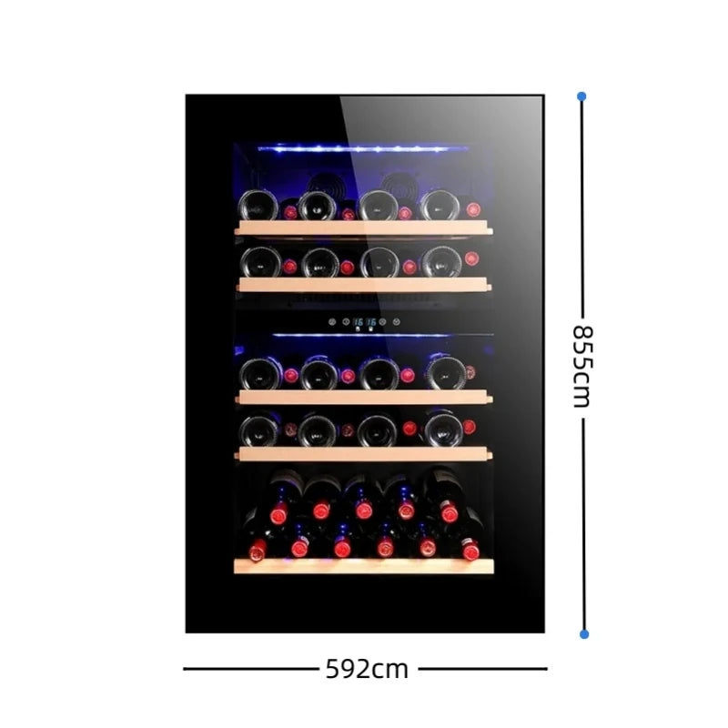 High quality 2024 BW-35D3  LOGO Low Noise 35L 12 Bottles Thermoelectric Wine Cooler Cabinet Refrigerator