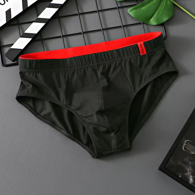 Men's ice briefs briefs Men's sensible pouch sports wicking sweat breathable mid-waist shorts