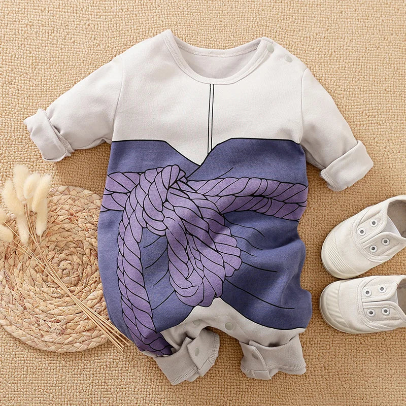 Newborn Baby Anime Cape Style Children Long Sleeve Cotton Bodysuit, Cute Kids Boys Girls Romper