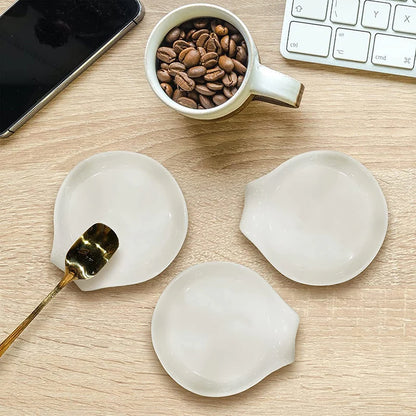 Multipurpose Ceramic Spoon Rest Pad White Spoon Holder Spoon Holder Kitchen Utensils Tableware Spoon Holder Spoon
