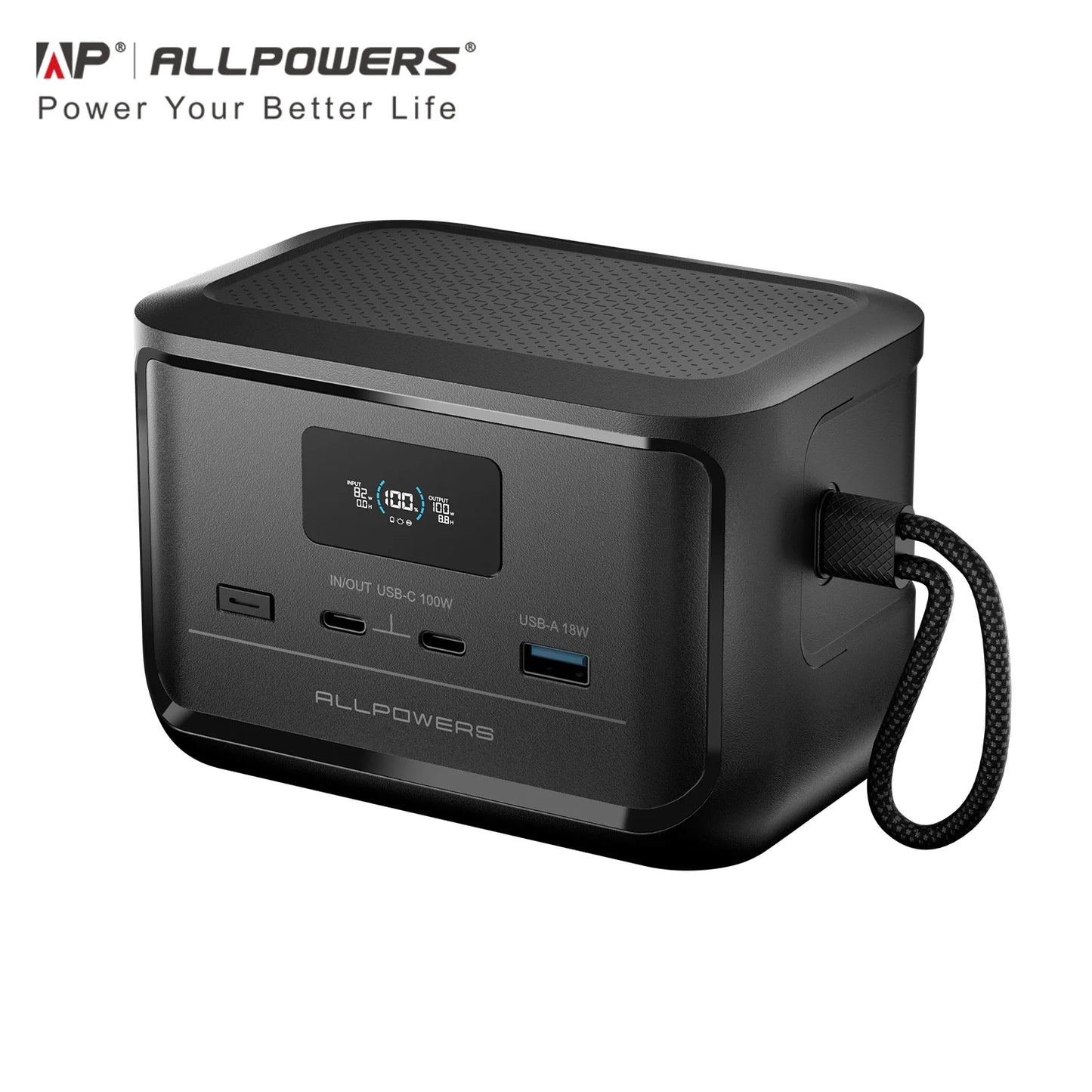 ALLPOWERS 31000mAh SOLAX P100 Portable Power Station 99.2wh Solar Generator with USB-C USB-A Outlet for Camping Home RVs Hunting