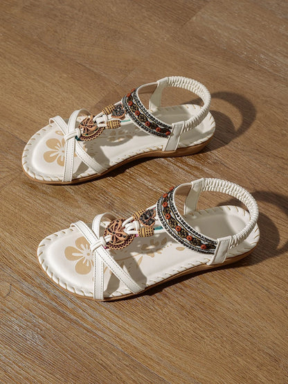 Women's Sandals Bohemian Sandals Outdoor Soft Sole Beach Sandals Platform Lightweight Women Casual Shoes Flat Plus Size Sandal