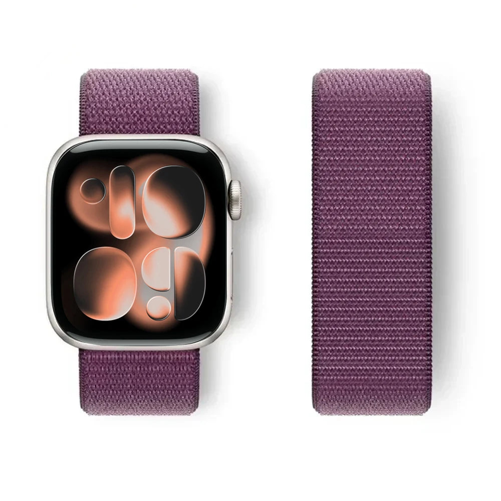 Nylon Loop for Apple Watch Band S11 46mm 40mm 44mm 45mm 42mm 41mm 49mm Smart Belt Bracelet for IWatch 11/10/9/8/7/6/SE/5/4 Strap