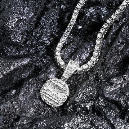 Last Supper Pendant Necklace | Iced Out 4mm Tennis Chain | Men's Hip Hop Jewelry