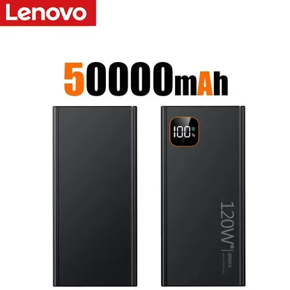 Lenovo CCC 500000mAh Large Capacity Portable Power Bank 120W Super Fast Charging Battery Charger Powerbank For Xiaomi iPhone