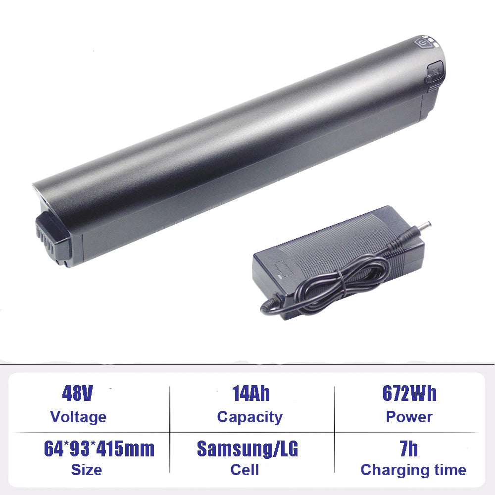 Removable Ebike Battery 48V 10.4Ah 14Ah Li-ion Battery 36V 13Ah for Vefreedom Cybervelo EK2 Pro URLIFE E26 Electric Bike