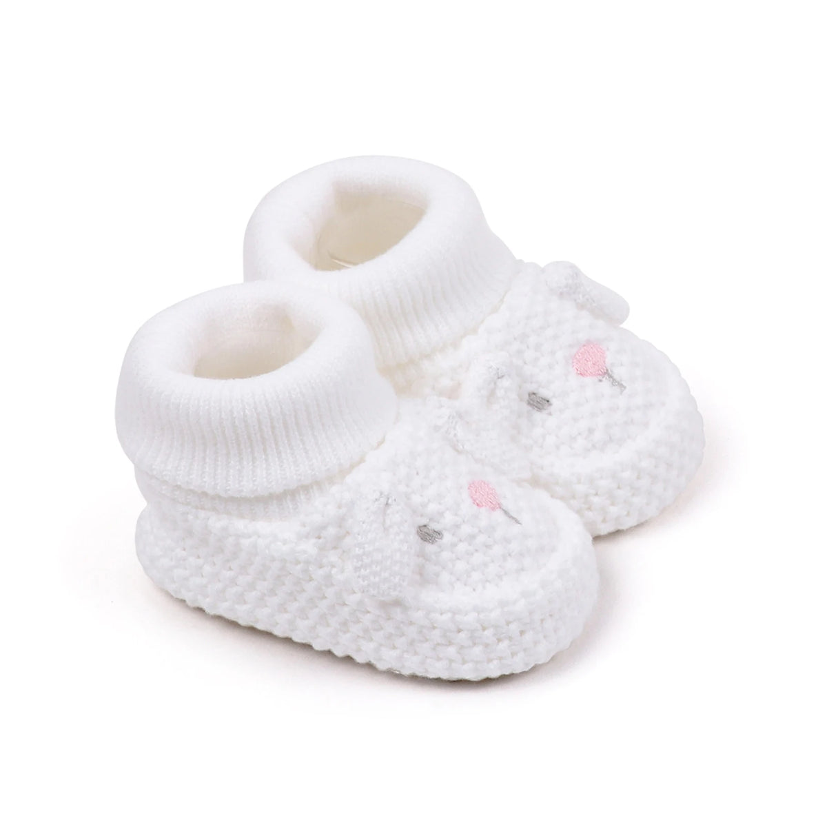 0-12months Infant Knitted Baby Booties with Ears Soft Comfortable Winter Shoes  for girls boys