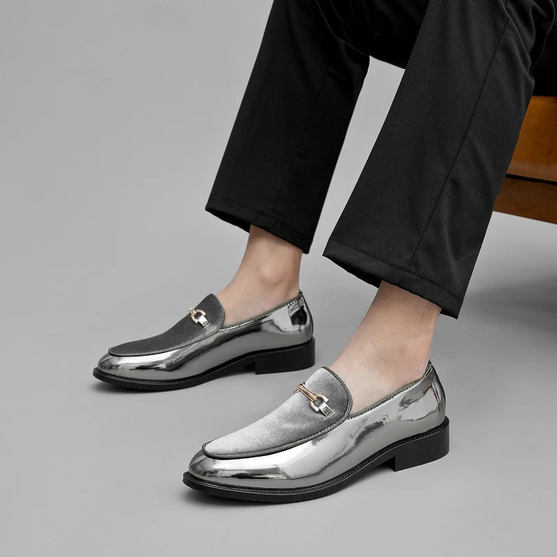 luxury office shoes for man golden wedding dress loafers shoes for man formal shoes on for man official zapatos elegantes hombre