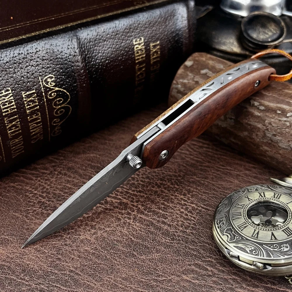 High-Quality Folding Knife: Everyday Cutting, Adventure, Hiking Rescue Tool—Portable Camping Pocket-Sized Outdoor Knife, Gift