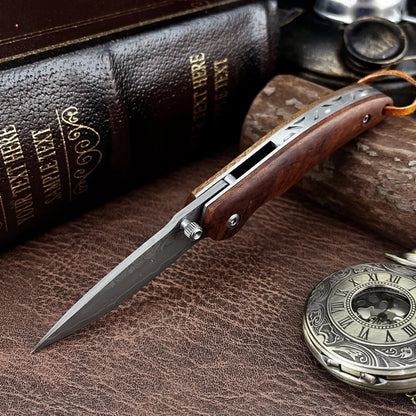 High-Quality Folding Knife: Everyday Cutting, Adventure, Hiking Rescue Tool—Portable Camping Pocket-Sized Outdoor Knife, Gift