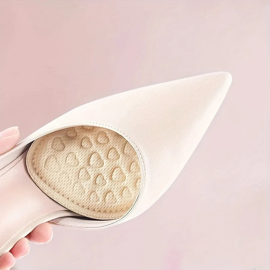 8 pcs Soft Forefoot Pads For High-heeled Shoes, Non-slip Half Insoles, Comfortable Forefoot Cushions For Foot Care