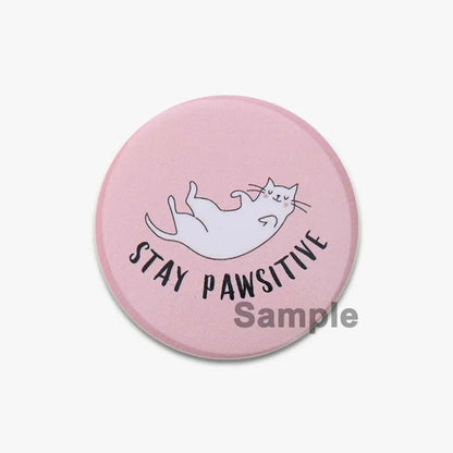 32/44/58mm Creative Round Animal Letter  Pins Cartoon Character Funny Quotes Brooch Badge Punk Jewelry Gift For kids or Firends
