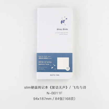 Kawai Self Filled Weekly Diary Notebook Silent Literary Forest Style Fresh Retro Slim Weekly Plan Book Office School Supplies