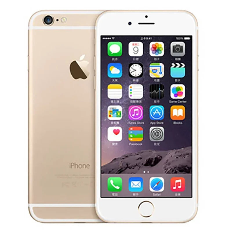 Original Apple iPhone 6 Unlocked 4.7 inch IOS12 Fingerprint Mobile Cell Phone Can't Use icloud ID and New APP