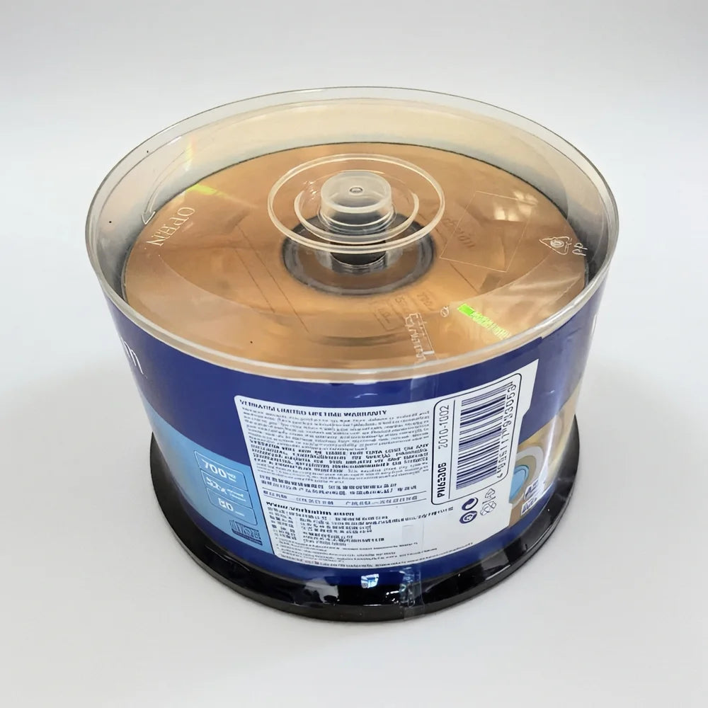Verbatim Golden Digital AZO Vinyl CD-R Discs Empty CDR CD Disc 80min 700MB 52X 50Pcs/Pack