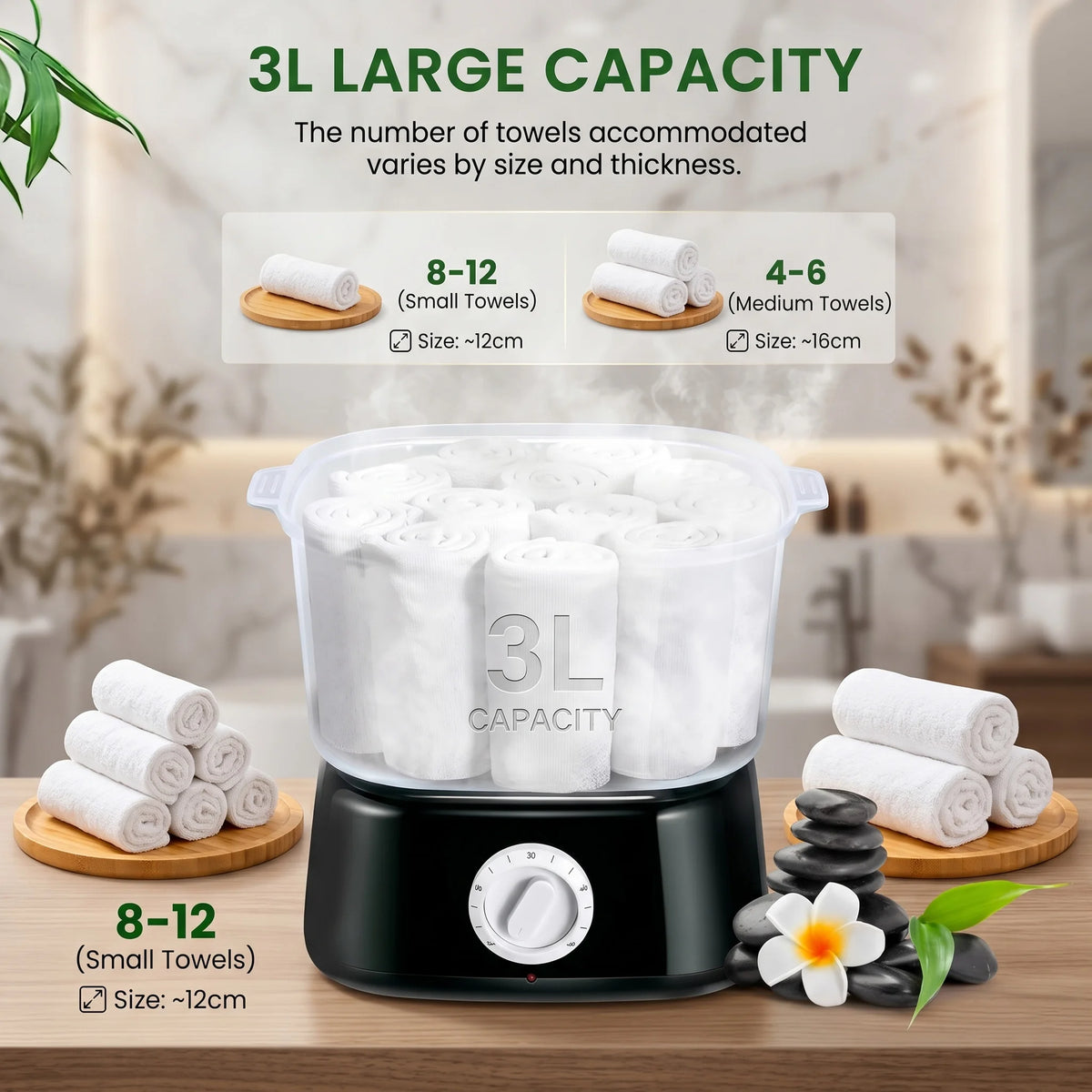 Electric Hot Towel Warmer Steamer Fast Heating Spa Salon Tool 202 F High Temp Heater Disinfection For Hairdresser Home 110V 220V
