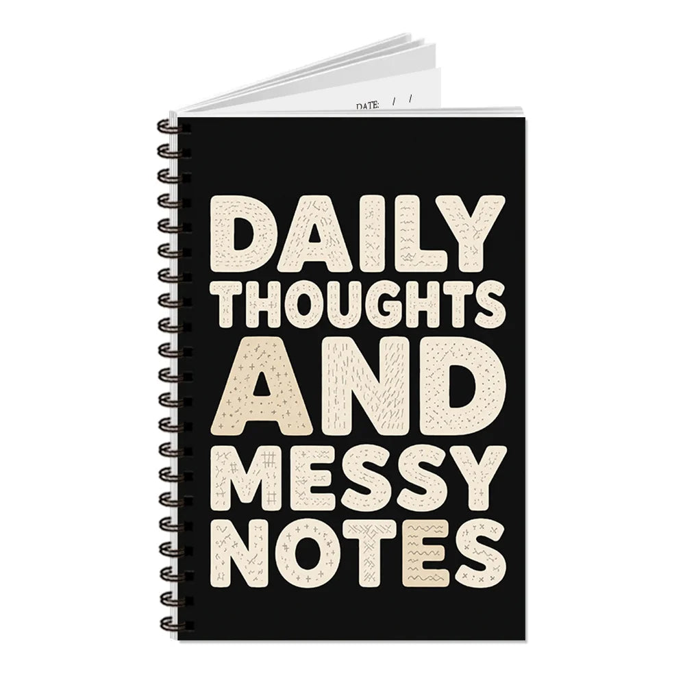 1pc, I am planning a revenge notebook, new work log, 50 sheets lined diary, stationery, black humor spiral notebook