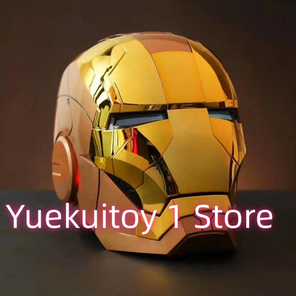 Newly Upgraded Iron Man Helmet Mk5 Mk50 Mk17 Wearable Voice Controlled Opening And Closing Classic Collectible Ornaments Gifts