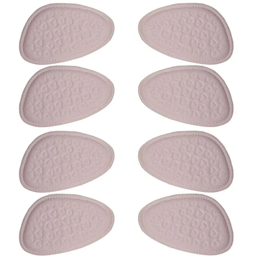8 pcs Soft Forefoot Pads For High-heeled Shoes, Non-slip Half Insoles, Comfortable Forefoot Cushions For Foot Care