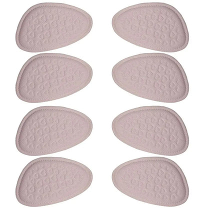 8 pcs Soft Forefoot Pads For High-heeled Shoes, Non-slip Half Insoles, Comfortable Forefoot Cushions For Foot Care