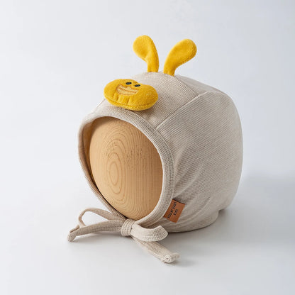 Baby Hat 3-16M Baby Caps Cartoon Duck Girls Ear Protection Hat Autumn Warm Toddler Fetal Cap