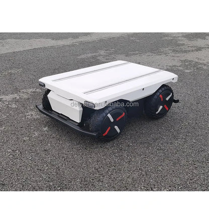 80kg Payload Automatic 4WD Wheeled Robot Delivery Vehicle, Unmanned UGV Platform for Autonomous Logistics