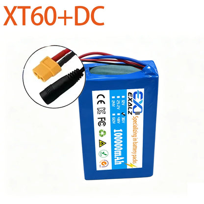 36V Hoverboard Scooter Battery 10S2P 100Ah 18650 Rechargeable Lithium Pack for Skateboard Ultra Thin BMS XT60 Plug