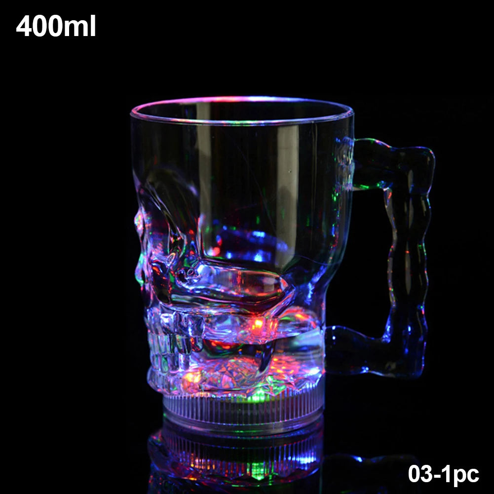 Flashing Cup Wine Beer Whisky Mug Water Beverage Drinking Glass LED Automatic Glowing Cup Party Decorative Supplies New