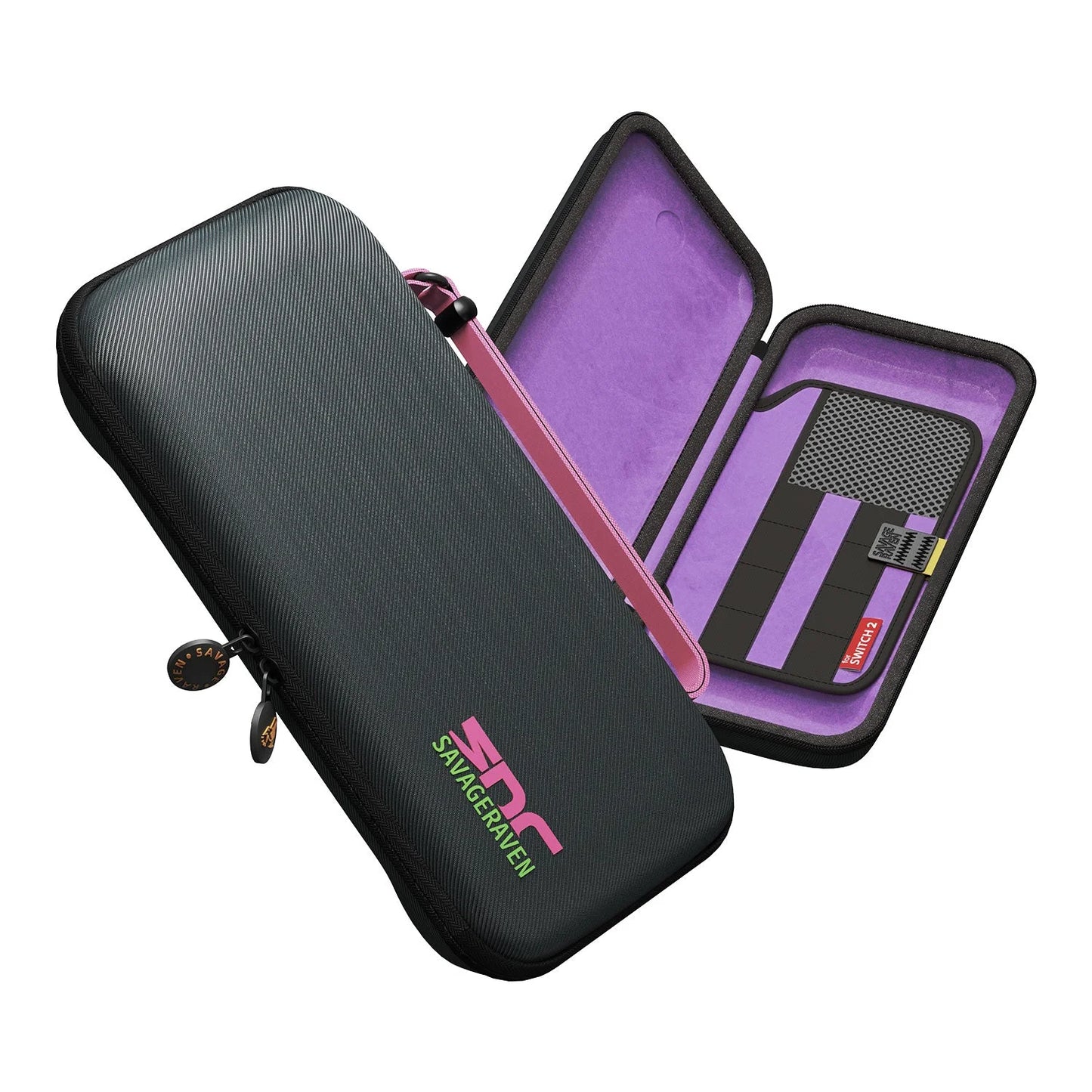 Savage Raven by Skull & Co. EDC Case Carrying Pouch Portable Hard Shell Storage Bag for Nintendo Switch 2