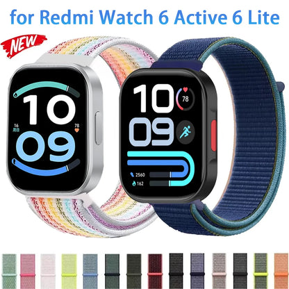 Nylon Sports Strap for Redmi Watch 6 Active 6 Lite Bracelet Correa Redmi Watch 6 5 4 Xiaomi Mi Band 10 Pro 9 Pro 8 Pro Wristband