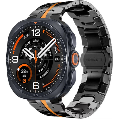 No Gap Stainless Steel Strap For Samsung Galaxy Watch Ultra 2-1/Ultra 2025 47mm High-end Bracelet Correa Galaxy Watch Metal Band