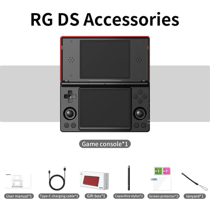 Anbernic RG DS Flip Handheld Game Console 4" IPS HD Dual Screen