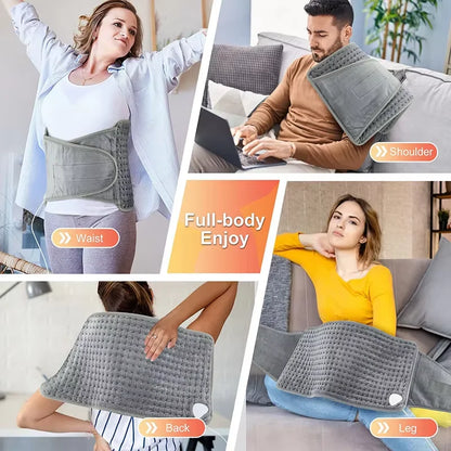 lectric Heating Pad Blanket 9 Levels Constant Temp 4 Mode Timer Thermal Mat Fast Warm for Abdomen Hand Back Body Winter Heating