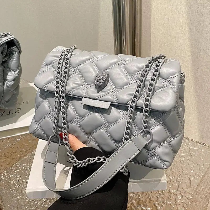 Rhombus Chain Bag Women's Large-capacity 2026 New Summer Versatile Shoulder Messenger Bag Texture Temperament Commuter Tote Bag
