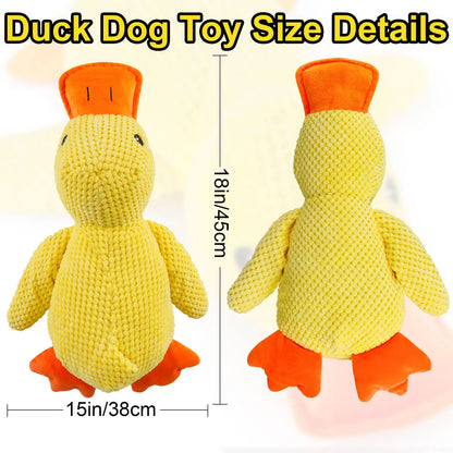 1/3pcs Yellow Duck Dog Toy Chew Resistant Interactive Pet Plush Toy with Quacking Sound For Aggressive Dog Grinding Teeth