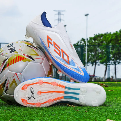 New Men Football Boots Non-Slip Boys Sneakers Soccer Shoes Grass Cleats High-quality Match Outdoor Hot-selling High-top Light