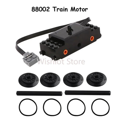 Legoeds-compatible MOC Technical Power Functions M Motor 8883 Modified Remote Control Power Group Train Lithium Battery Box 9686
