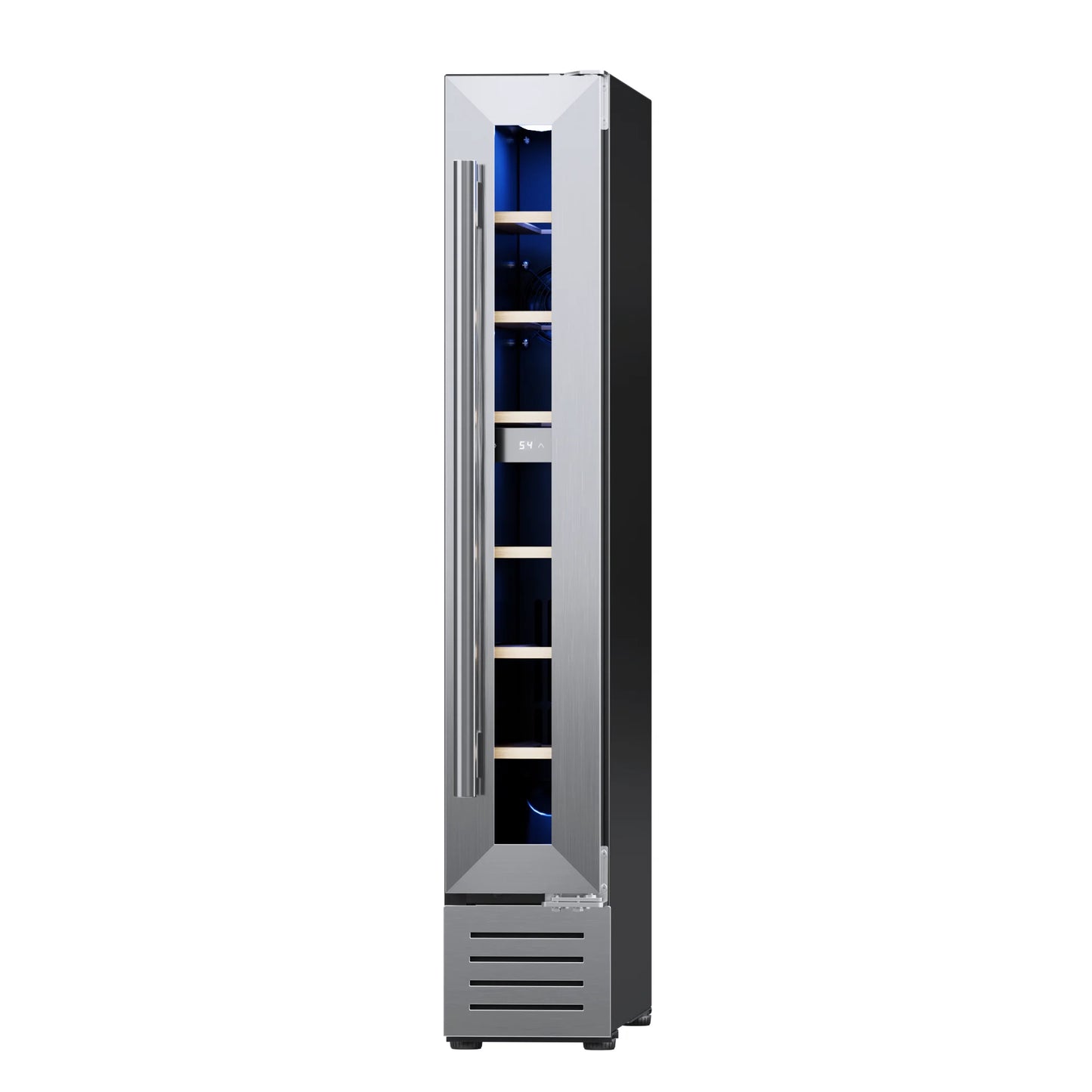 7 Bottle Mini Wine Cooler Refrigerator 5.7 Inch Freestanding Built-in Wine Fridge Constant Temperature R600a Small Wine Chiller Cabinet For Home Bar Kitchen