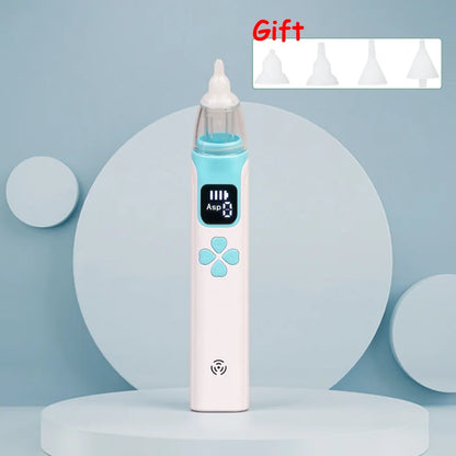 3-in-1 Portable Nasal Aspirator Nasal Vacuum Cleaner Rechargeable Sniffling Equipment Safe Hygienic Nose Snot Tool for Kid Baby
